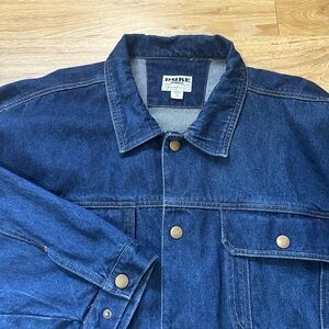 Vintage Men’s Denim Jacket Duke Haband 3x Vintage Snap Button Front Jean Coat